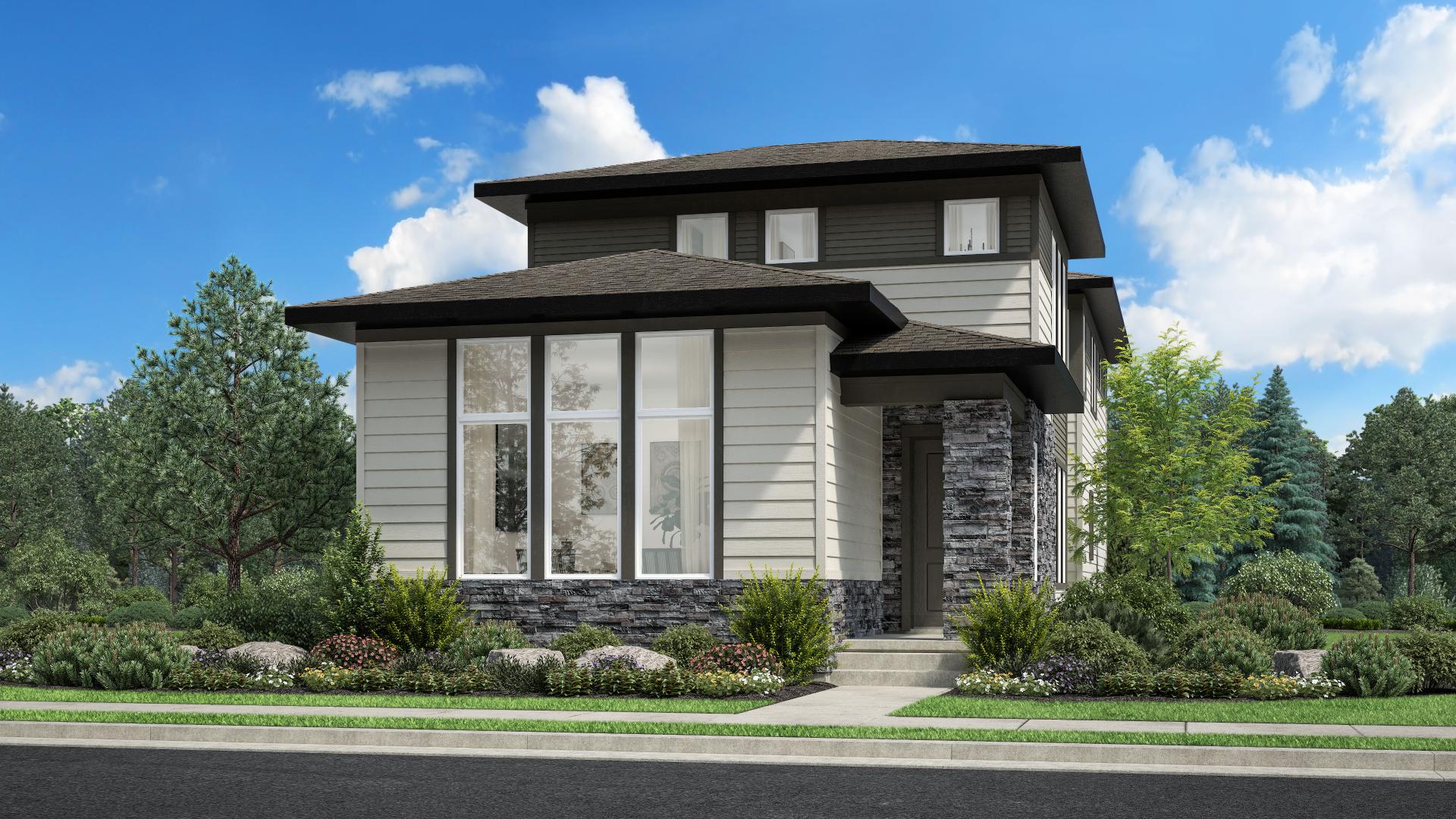 Toll Brothers At Erie Town Center Kennedy Model Home Design in Edge at Erie Town Center by Toll Brothers