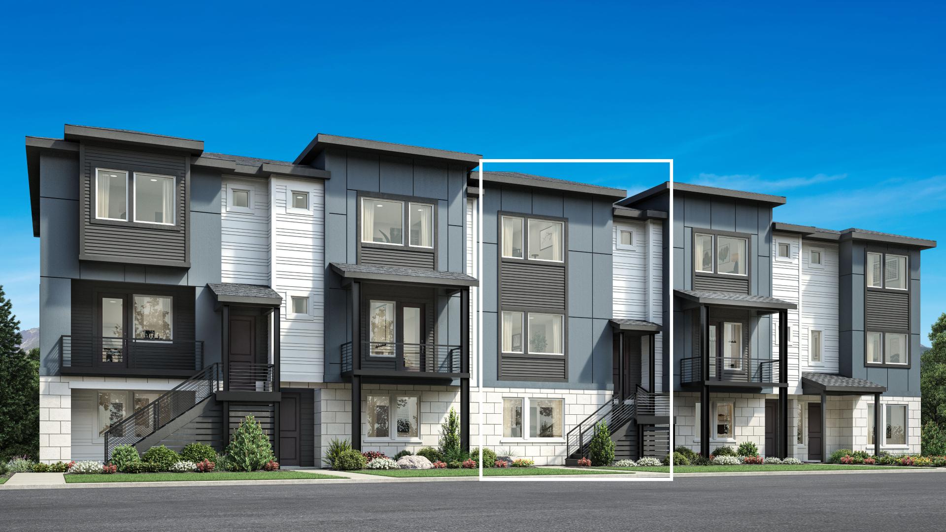 Ulster Model Home Design in Heights at Erie Town Center by Toll Brothers