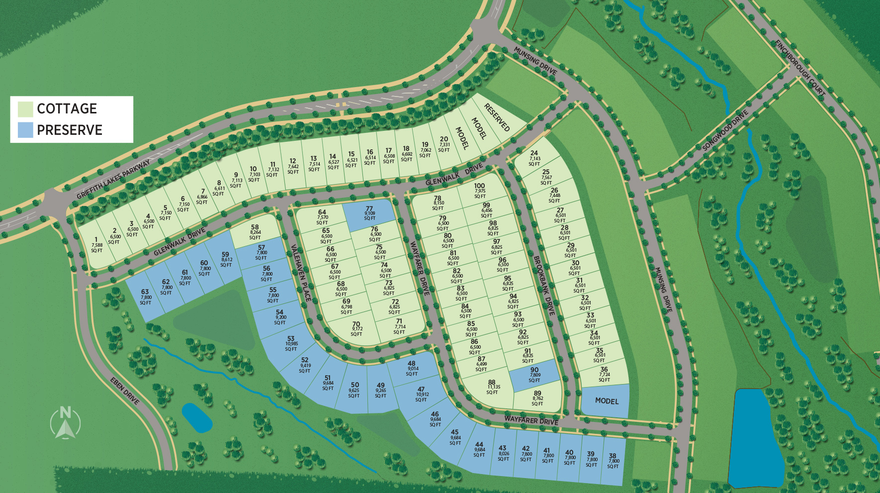New Luxury Homes for Sale in Charlotte, NC Griffith Lakes Preserve
