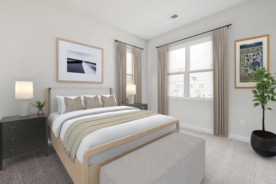 Secondary bedrooms provide space for overnight guests