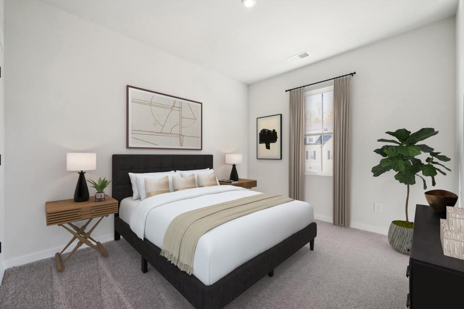 Spacious secondary bedroom for family or overnight guests