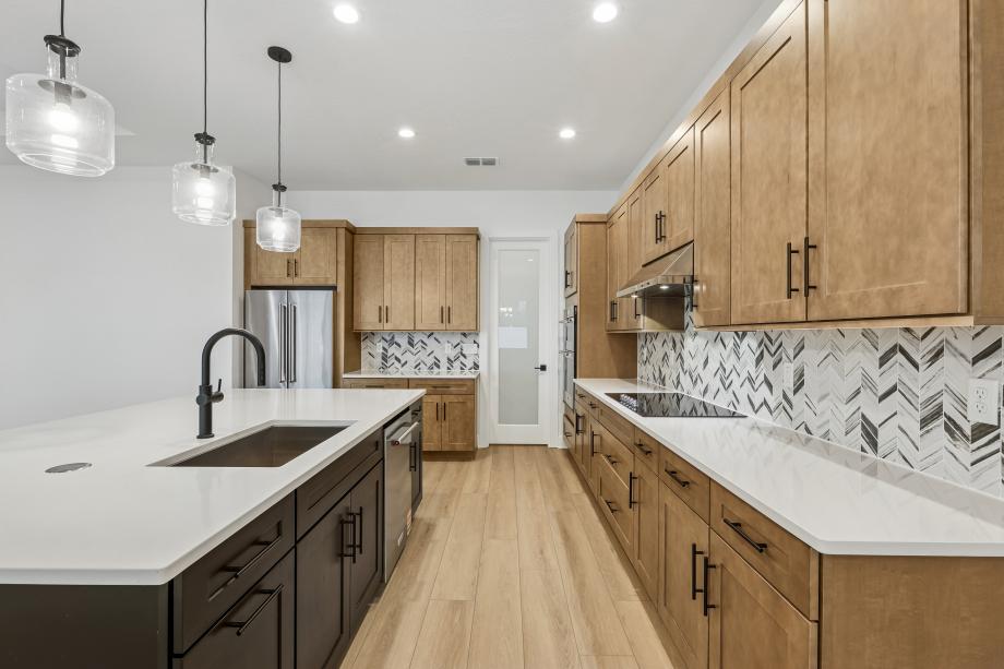 Kitchen featuring magnificent design and modern functionality
