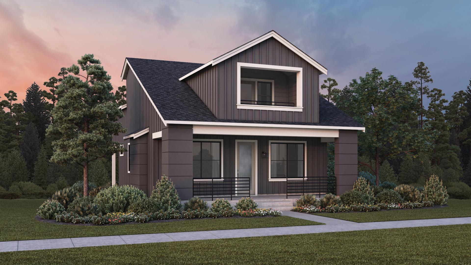Dewberry Model Home Design in Centre Cottages by Toll Brothers