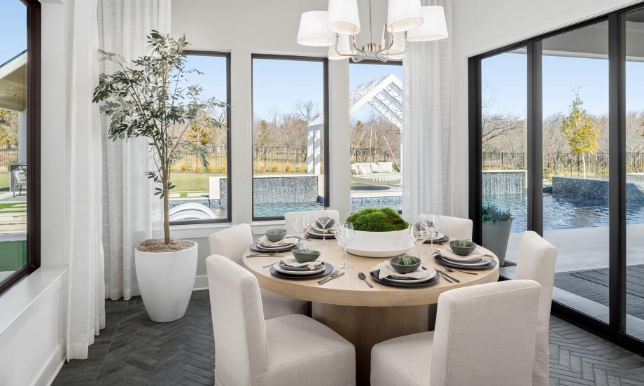 Bright, sun-filled casual dining area ideal for everyday living
