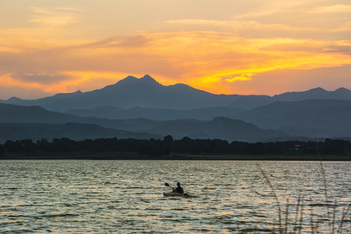 Paddle boarding at nearby reservoirs