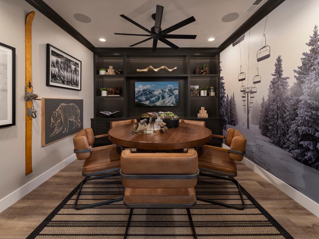 Gorgeous seating rooms, perfect for game nights