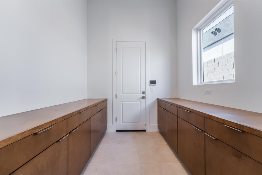 Impressive storefront windows and slider to patio