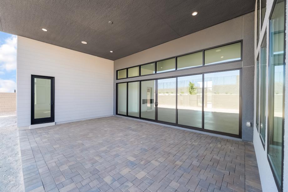 Expansive rear covered patio