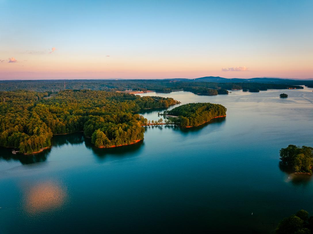 Moments from serene Lake Lanier