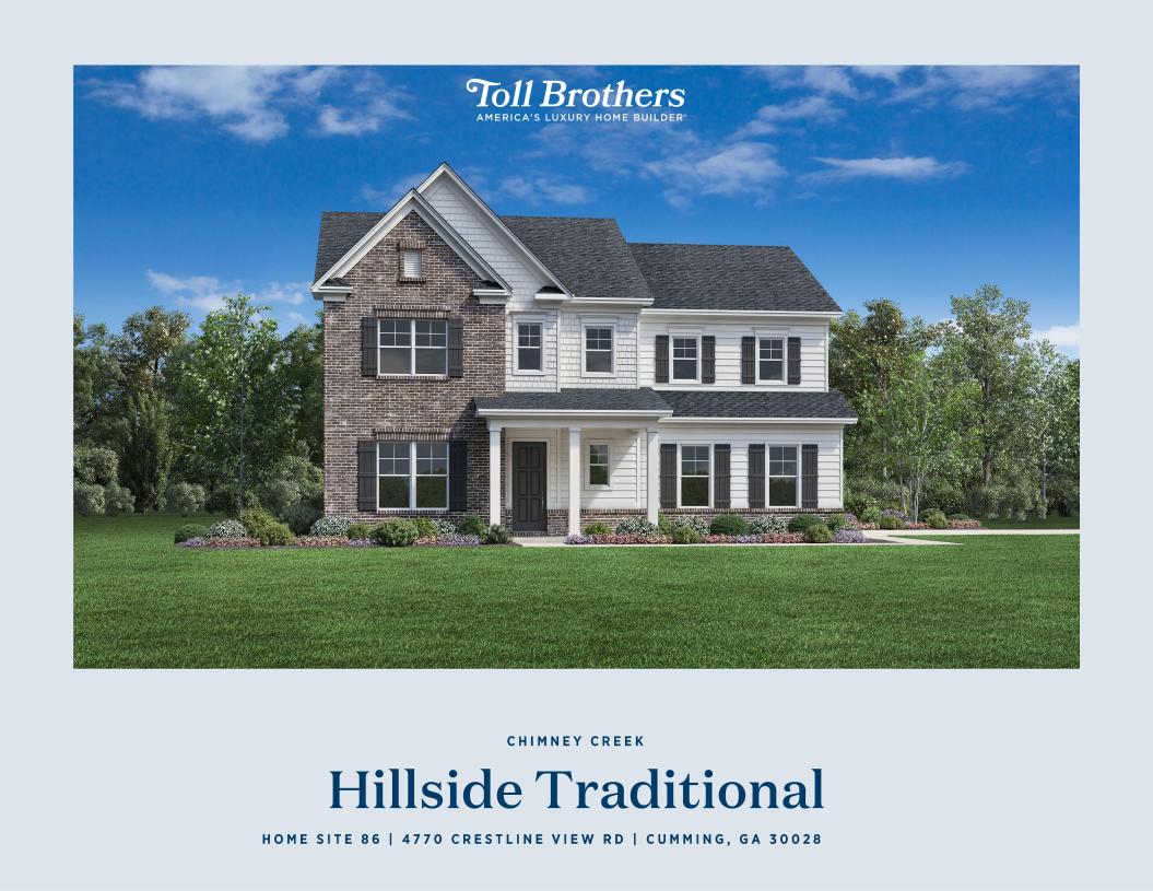 Hillside Model Home Design in Chimney Creek by Toll Brothers
