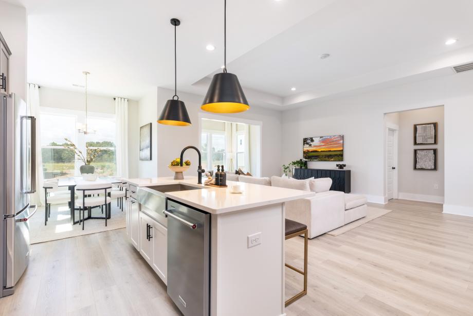 Expansive, open-concept living level