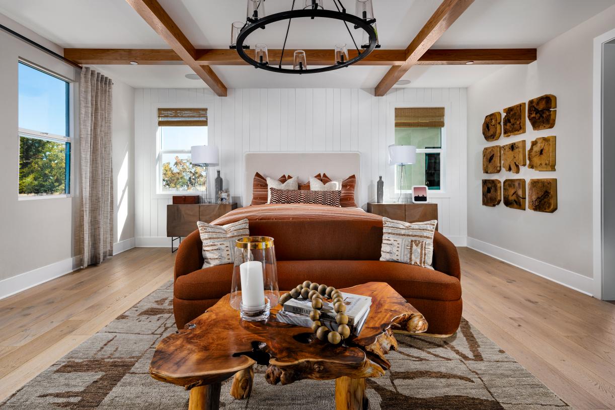 Spacious primary bedroom