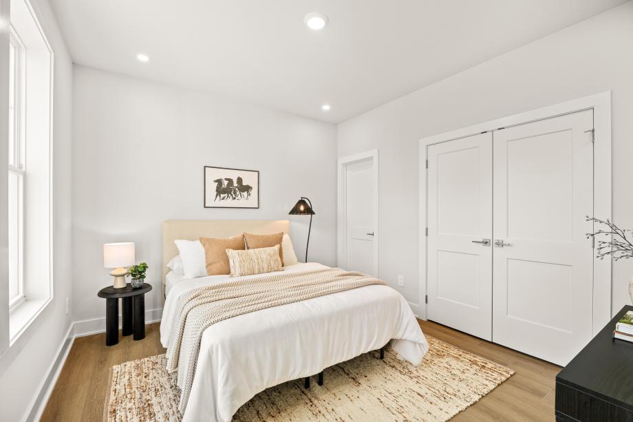 Guest bedroom located on main level with attached bathroom