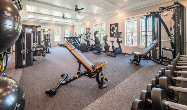 Fully equipped fitness center