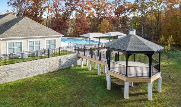 Relax, refresh, and enjoy sunny days at the community’s outdoor pool