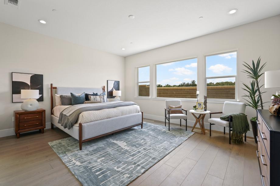 Spacious primary bedroom