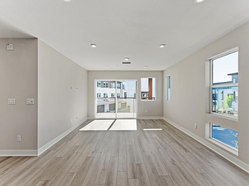 Versatile living area with outdoor deck