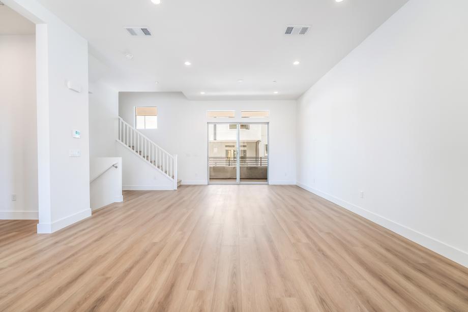 Spacious living room area