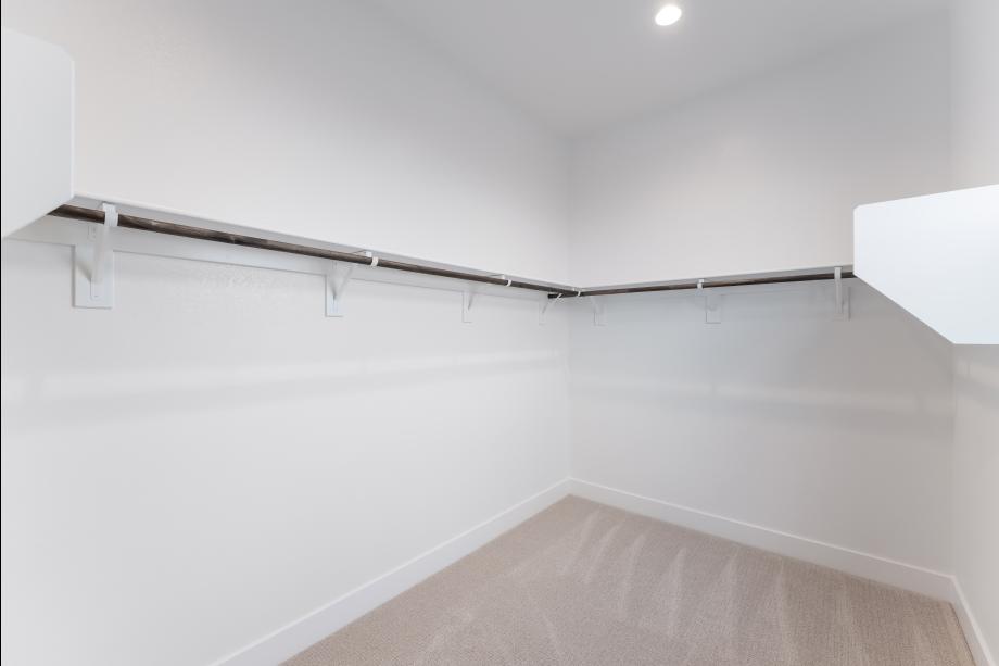 Spacious primary closet