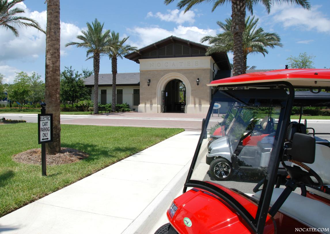 Travel around Nocatee by golf cart