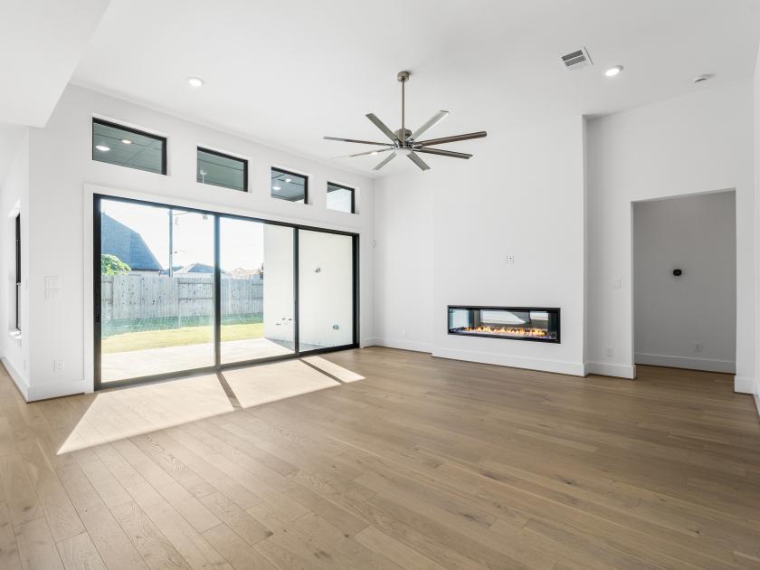 Great room with fireplace