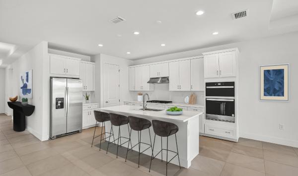 Gourmet kitchens with ample counter and cabinet space