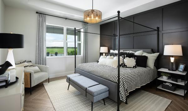 Spacious primary bedroom suite