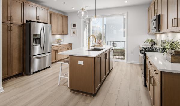 Rear kitchen and covered patio space