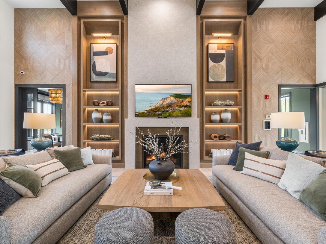 Socialize with neighbors in the great room