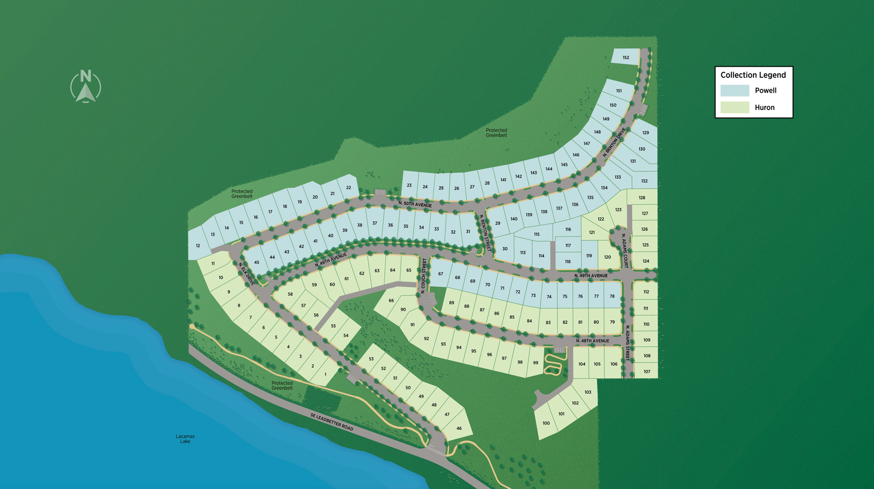 Lacamas Hills Huron Collection The Quinault with Basement Home Design