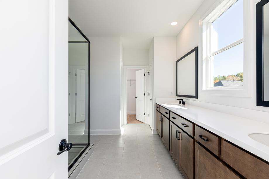 Luxurious primary bathroom