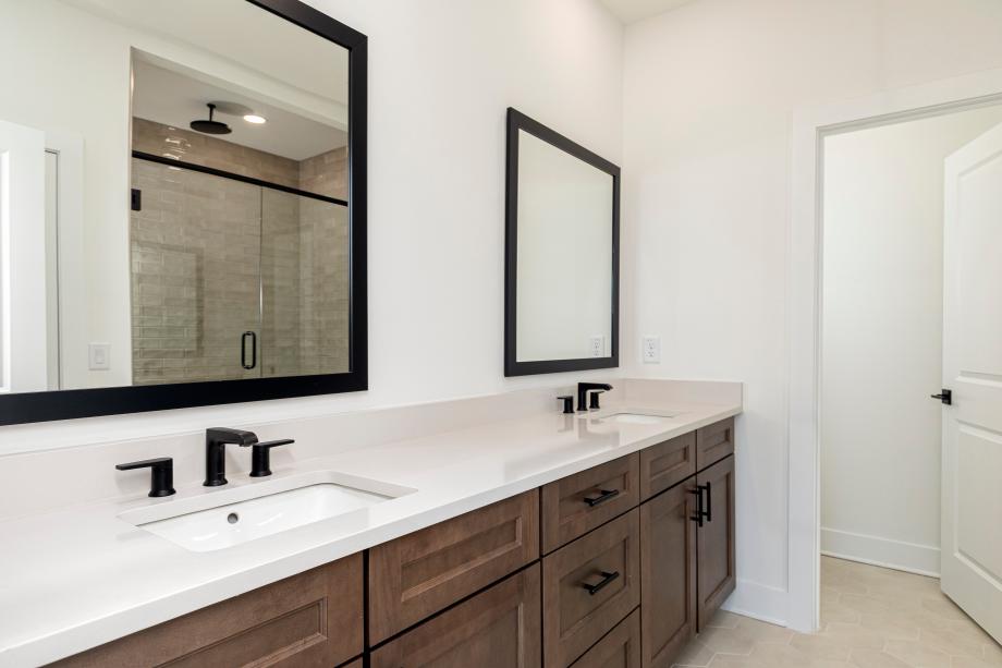 Luxurious primary bathroom