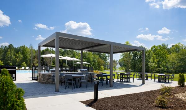 Delight in the outdoor BBQ space