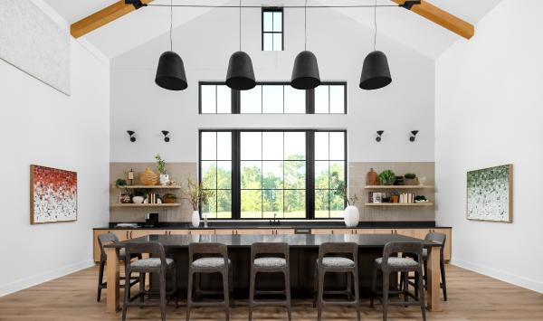 Gather with neighbors at the social kitchen