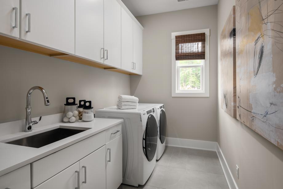Well-appointed laundry room