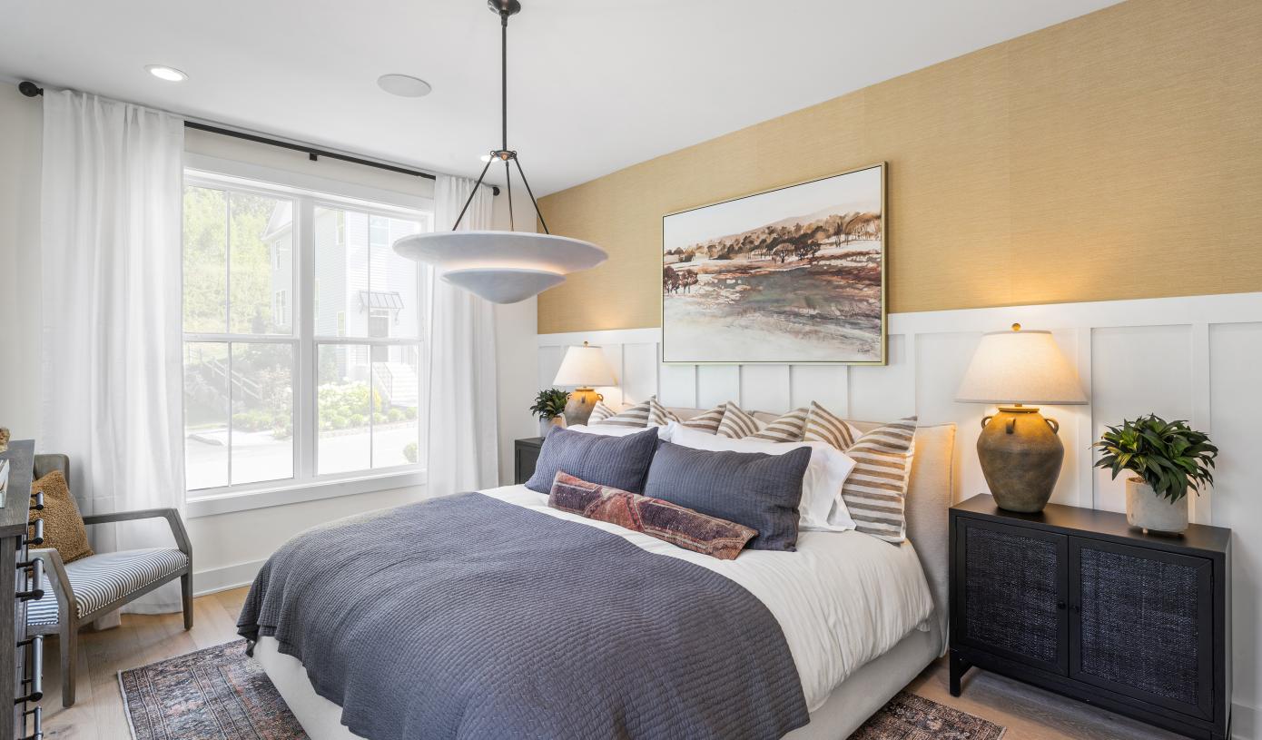 Primary bedroom suites boast a walk-in closet and lavish bath