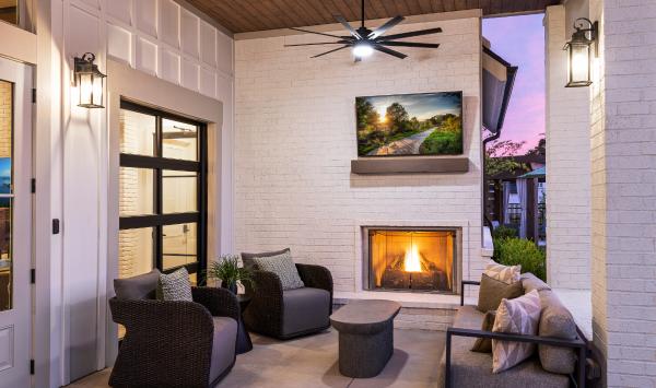 Socialize and enjoy a game outside the clubhouse