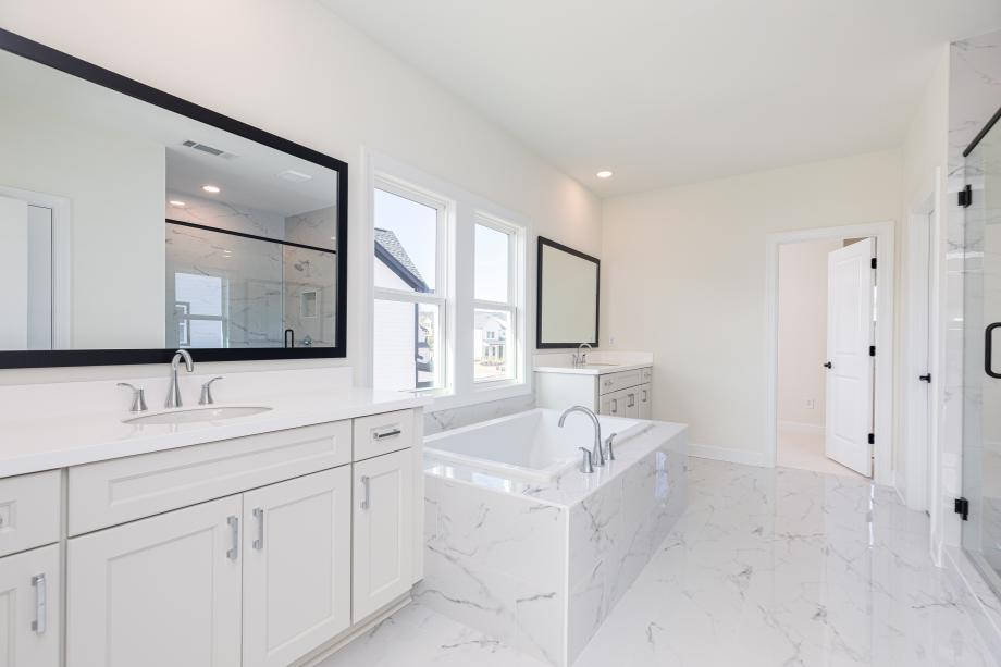 Spa-like primary bathroom