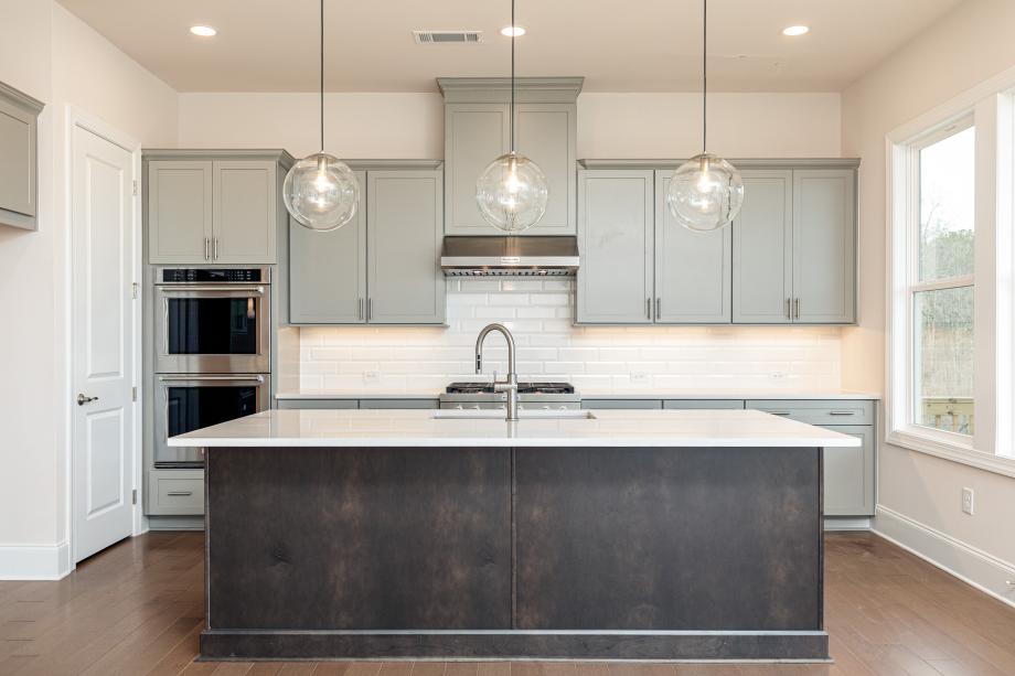 Generously sized center island