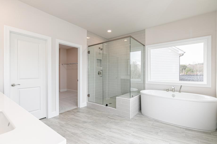 Spa-like primary bathroom