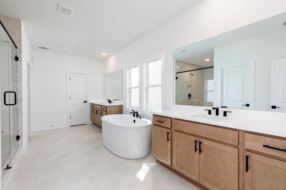 Luxurious, spa-like bathroom