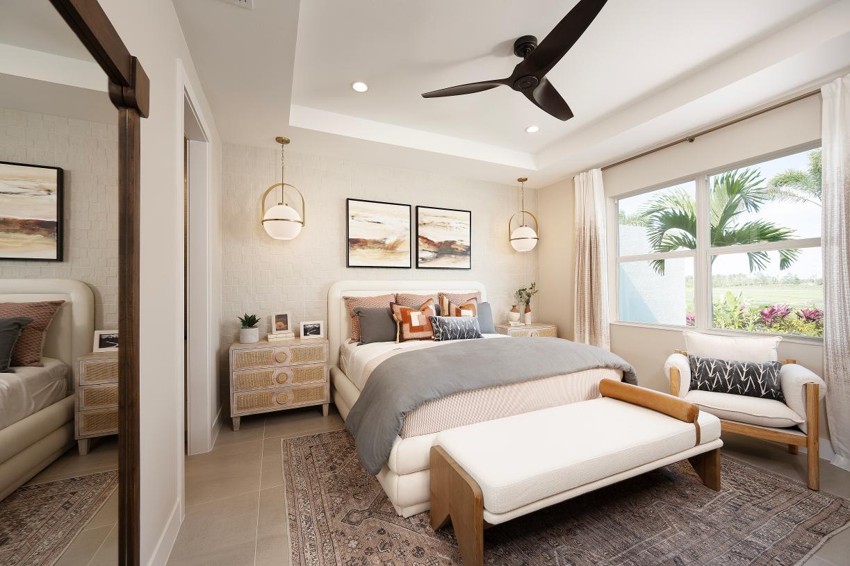 Expansive primary bedroom suite