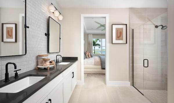 Spa-like primary bathroom