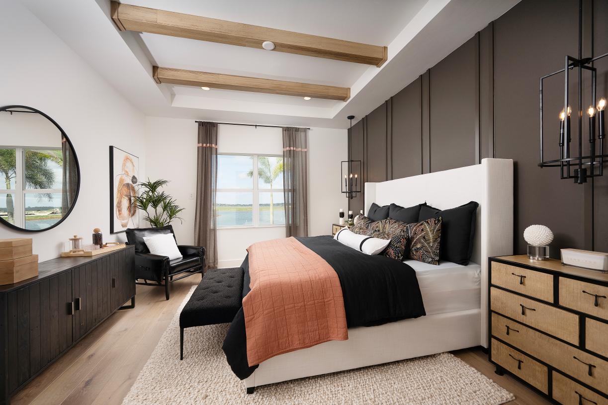 Expansive primary bedroom suite