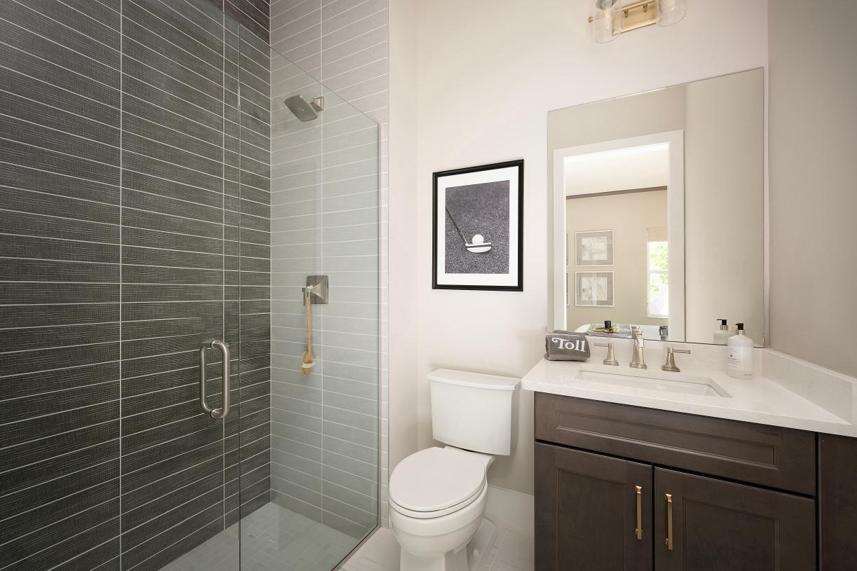 Spacious guests bathrooms offer a private retreat