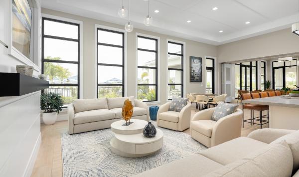 Meet neighbors and schedule private events in The Meridian lounge