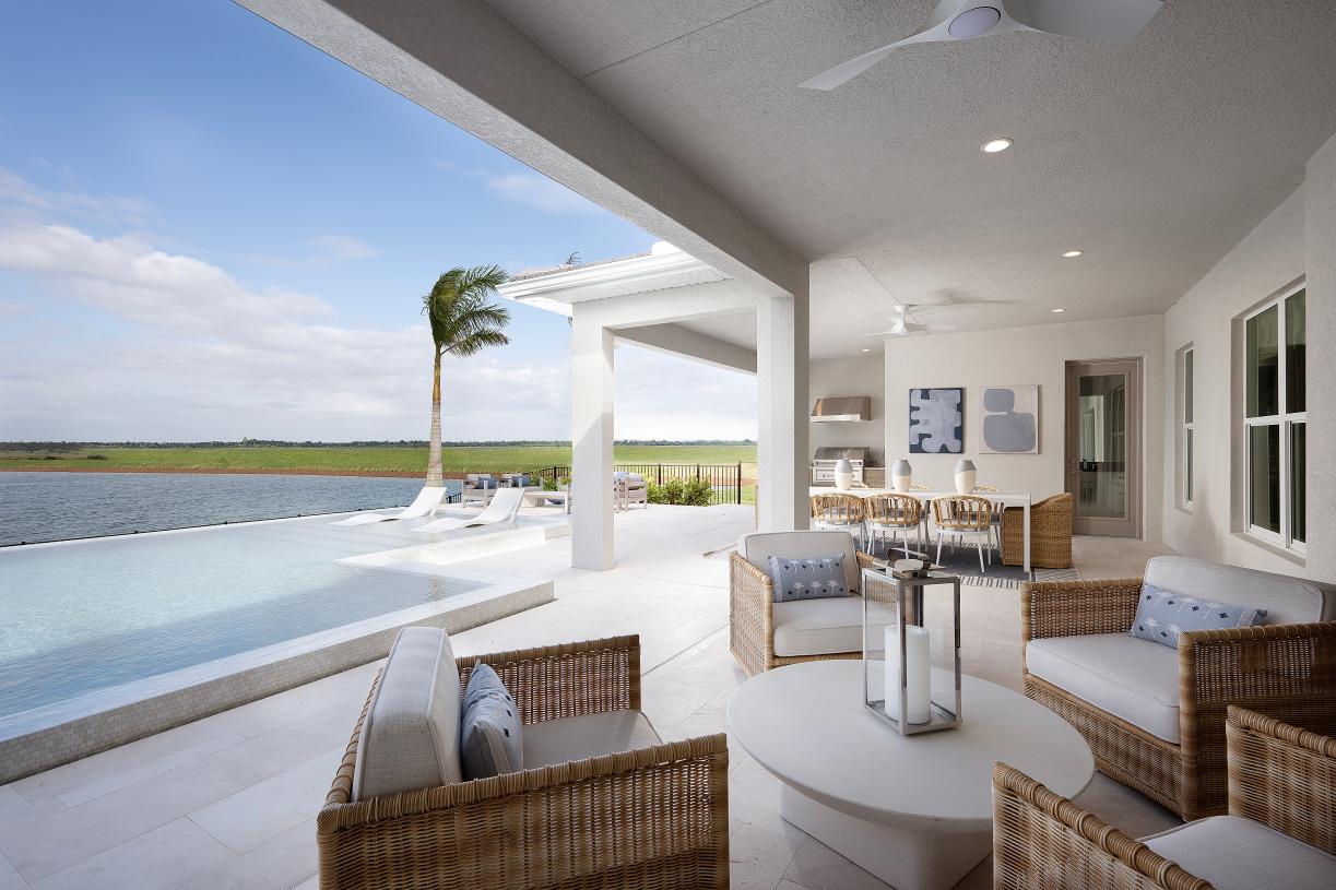 Relaxing outdoor living opportunities perfect for entertaining