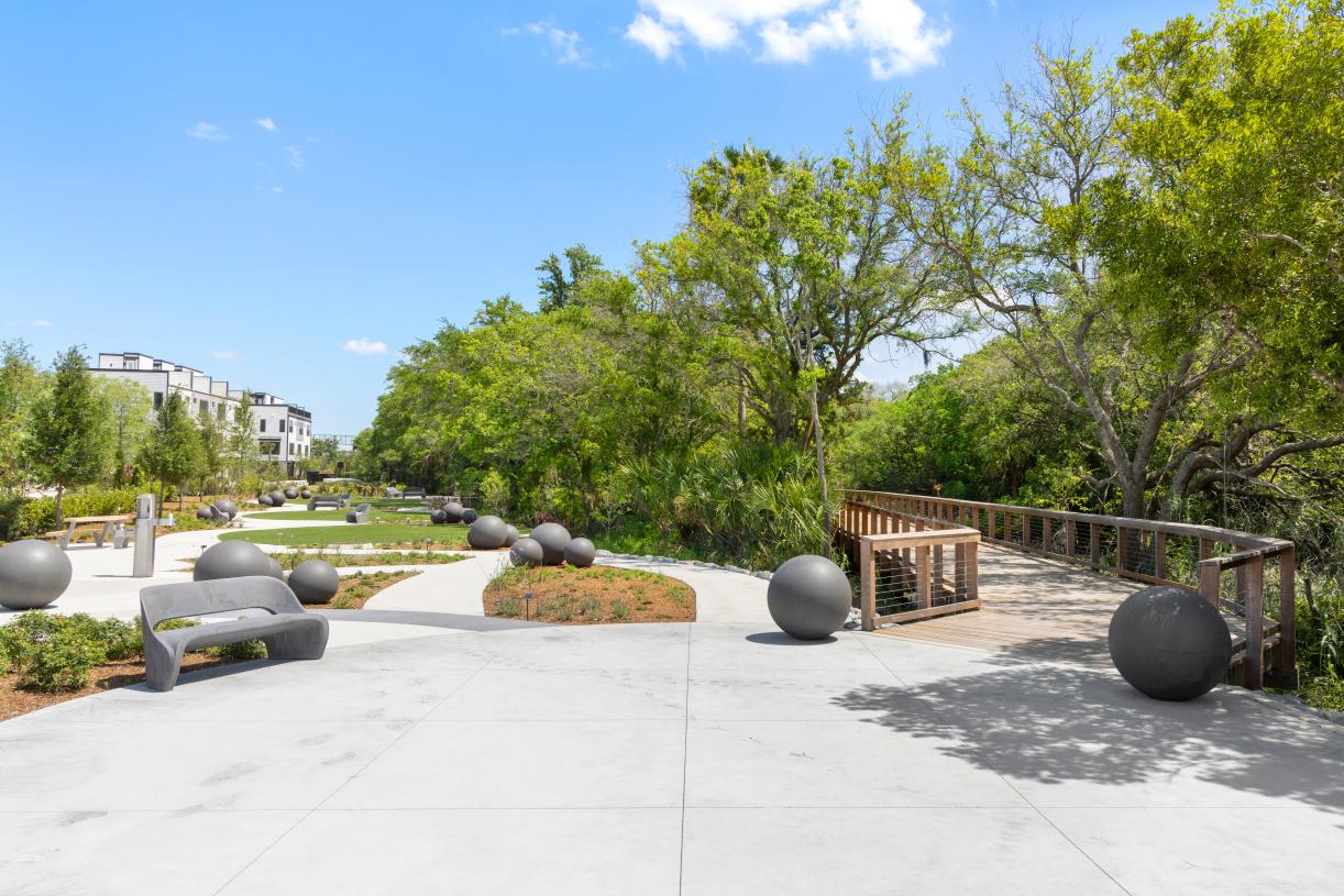 Contemporary outdoor design meets natural beauty for effortless enjoyment