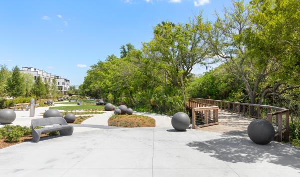Contemporary outdoor design meets natural beauty for effortless enjoyment