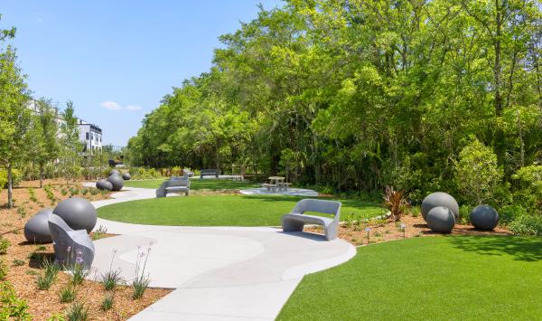 Modern park spaces, thoughtfully crafted for leisure and connection